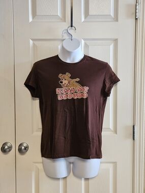 Hanna Barbera - Brown "Kiss My Boo Boo" Shirt - XXL (19)